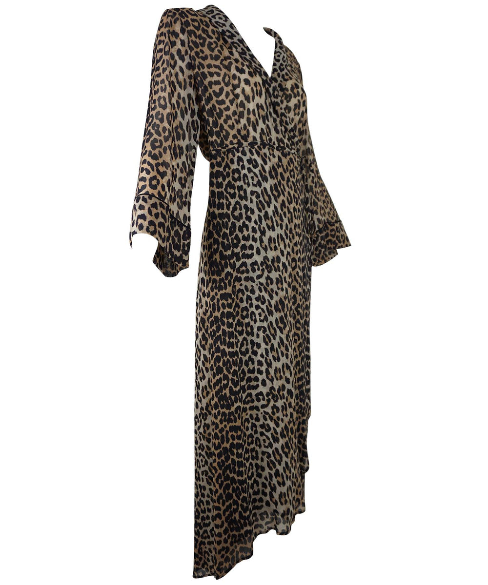 Ganni Leopard Wrap Dress | Foxy Couture ...